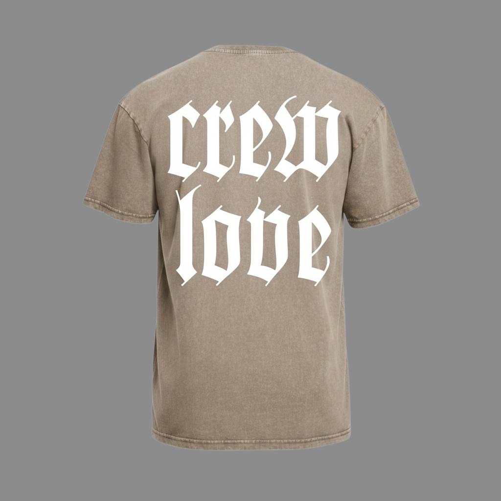 CREW LOVE Oversize Acid-Wash