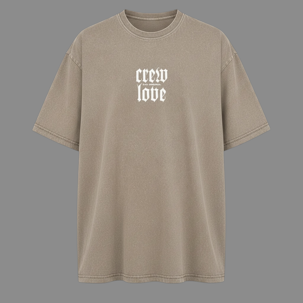 CREW LOVE Oversize Acid-Wash